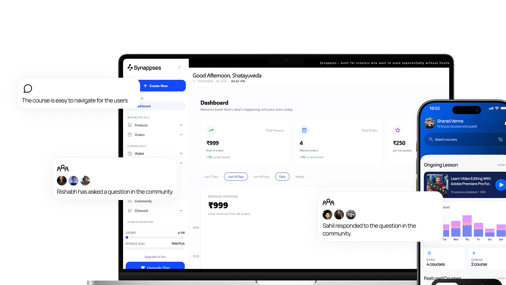 Synappses platform on devices