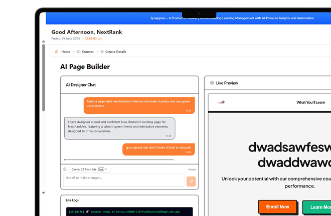 Course & Content Builder