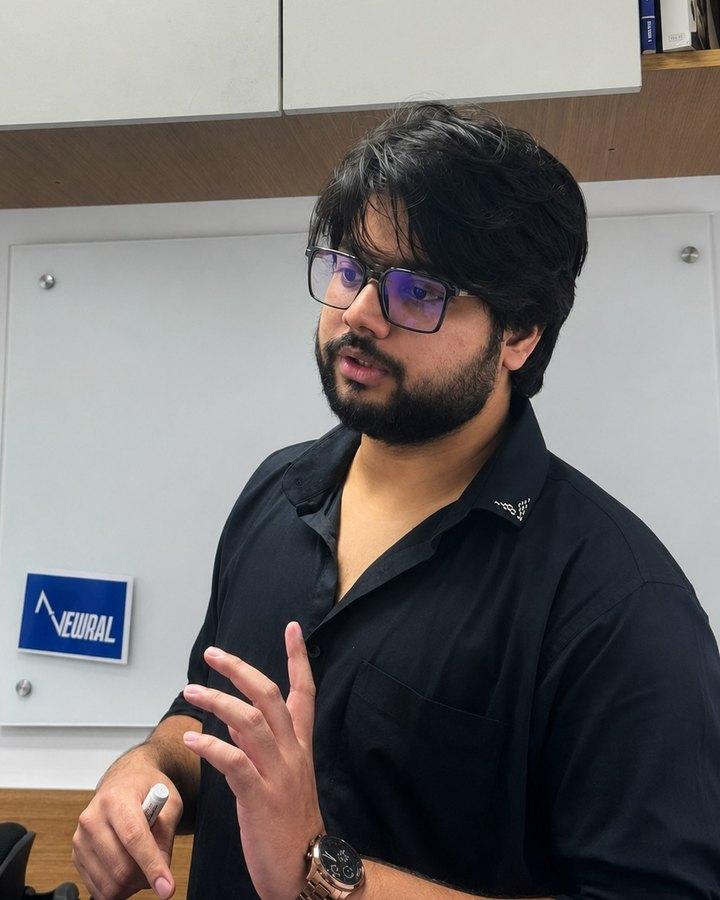 Yashraj Anshukla, Founder & CEO of Synappses, at the Newral office in Noida